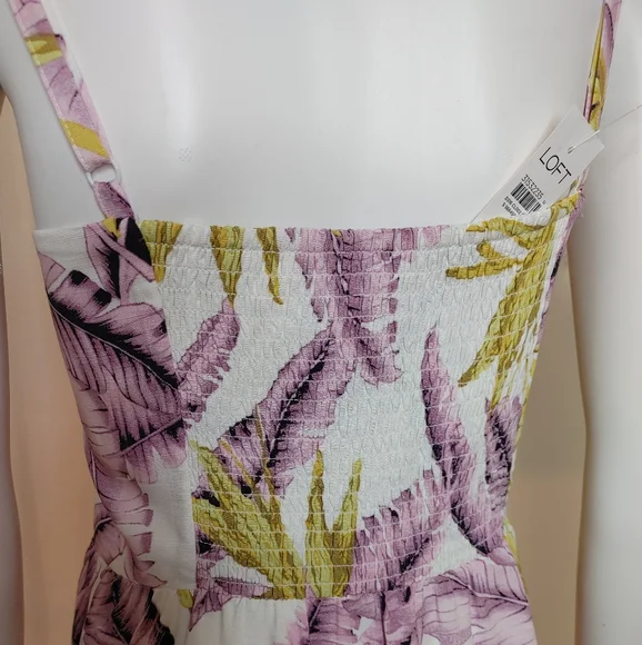 LOFT PARADISE TIERED MINI DRESS, WHISPER WHITE 12 - Picture 9 of 13